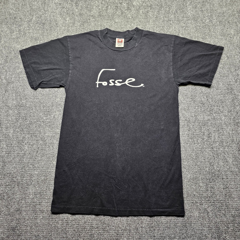 Vintage Fosse Broadway Musical T-Shirt Black Cotton Park Mens Medium Bob Fosse